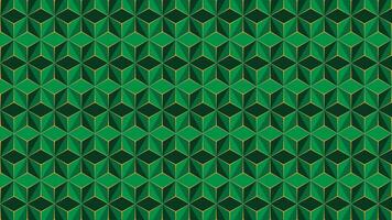 Volumetric polygonal green pattern. Vector luxury hexagonal abstract green background. 3D green abstract pattern background designs template