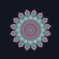 multi color mandala vector