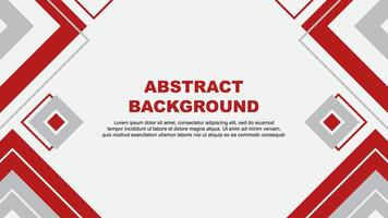 Abstract Red Background Design Template. Banner Wallpaper Vector Illustration. Red Background