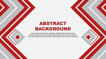 Abstract Red Background Design Template. Banner Wallpaper Vector Illustration. Red Design