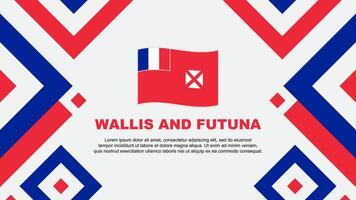 Wallis y futuna bandera resumen antecedentes diseño modelo. Wallis y futuna independencia día bandera fondo de pantalla vector ilustración. Wallis y futuna modelo