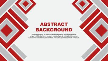 Abstract Red Background Design Template. Banner Wallpaper Vector Illustration. Red