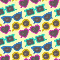 Vector seamless pattern with sunglasses.Fashionable background in a minimalist style. Marine and summer illustration.