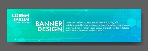 modern green blue digital gradient banner template, perfect for websites, presentations, and  social media posts vector