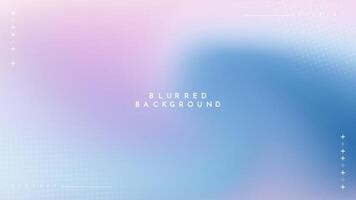 Gradient blurred background in shades of pink blue. Ideal for web banners, social media posts, or any design project that requires a calming backdrop vector