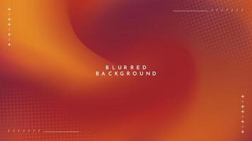 Gradient blurred background in shades of orange yellow. Ideal for web banners, social media posts, or any design project that requires a calming backdrop vector