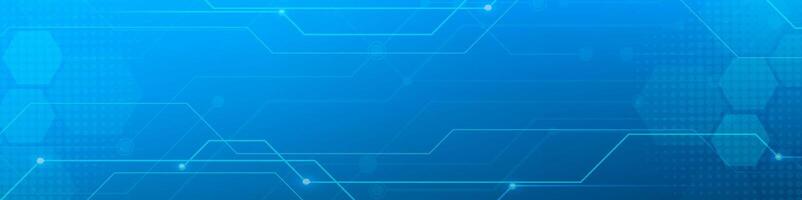 Blue Digital technology banner. Futuristic banner for various design projects such as websites, presentations, print materials, social media posts vector