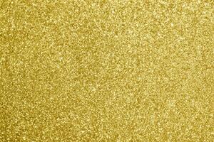 Golden Glitter Bokeh Lights, Abstract Sparkle Background photo