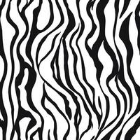 Monochrome Tiger Print, Fashionable Seamless Pattern with Organic Texture photo