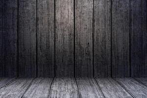 Rustic Charm, Dark Wood Wall Background. photo