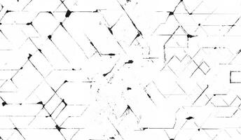 Monochrome Geometric Composition, Abstract Texture Overlay on Grunge Background. photo