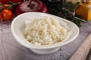 Indian cuisine Steamed basmati rice photo