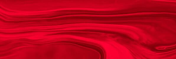 Luxurious Black and Red Satin Fabric Texture, Abstract Silk Background with Soft Waves and Beautiful Patterns photo