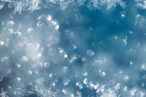 Sparkling Winter Wonderland, A Shimmering Background. photo