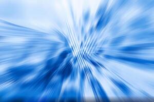 Blue Motion Blur, Abstract Technology Background with Dynamic Surfaces photo