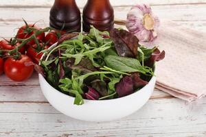 Mix salad in the bowl photo