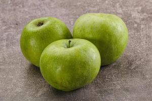 Sweet and juicy green apple photo