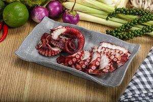 Jamanese cuisine - sashimi with octopus photo