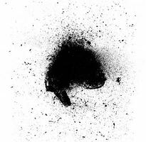 dinámica explosión, resumen negro partícula explosión. foto