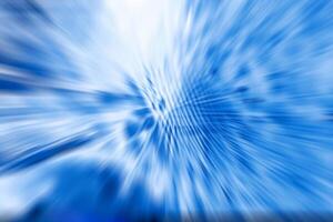 Blue Motion Blur, Abstract Technology Background with Dynamic Surfaces photo