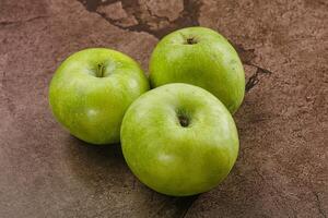Sweet and juicy green apple photo