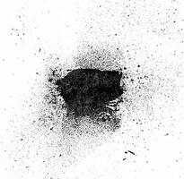 Dynamic Abstract Explosion of Black Particles. photo