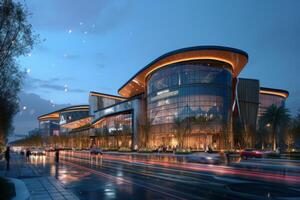 AI generated A sustainable retail development photo