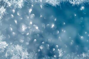 Sparkling Winter Wonderland, A Shimmering Background. photo