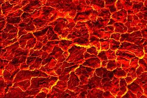 Fiery Red Lava Texture, Abstract Background photo