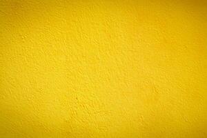 vibrante amarillo cemento pared textura, Perfecto diseño antecedentes. foto