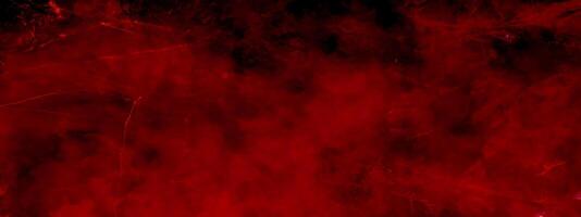 Vibrant Red Grunge Texture, Abstract Aged Background with Flash of Light. photo