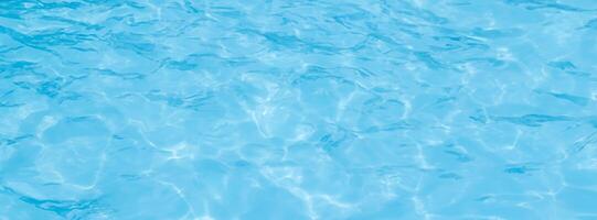 Panorama blue pool water background photo