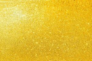 Radiant Golden Glitter Texture Background Sparkling with Elegance. photo
