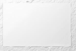 Minimalist Paper Frame in White and Grey Design on Abstract White Backdrop with Copy Space. photo