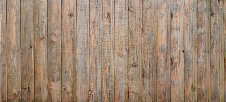 Brown Wooden Texture Background in Web Banner Template Header. photo