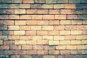 Vintage Charm, Brick Wall Background for Classic Architecture or Exterior Design. photo