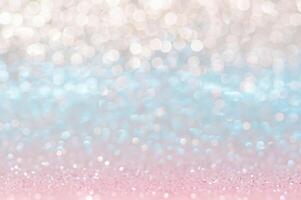 Enchanting Romance, Pink Gold Bokeh with Sparkling Lights, Ideal for Women's Day Events. photo