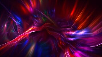 vibrante 3d fractal luz, resumen color explosión. foto