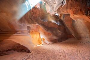 Radiant Light Rays in Upper Antelope Canyon, Page, AZ photo