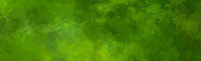 Green Abstract Brushstroke Texture Banner photo