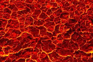 Fiery Red Lava Texture, Abstract Background photo