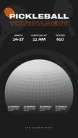 Pickleball Tournament Schedule Instagram Story template