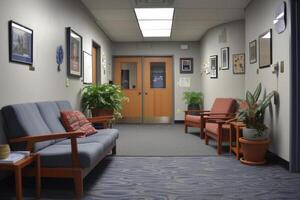 AI generated A cozy counseling center providing support and guidance to students in need photo
