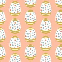 Easter eggs simple seamless pattern. Easter eggs, Easter symbol, decorative vector elements.
