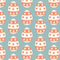 Easter eggs simple seamless pattern. Easter eggs, Easter symbol, decorative vector elements.