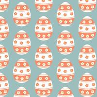 Easter eggs simple seamless pattern. Easter eggs, Easter symbol, decorative vector elements.