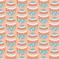 Easter eggs simple seamless pattern. Easter eggs, Easter symbol, decorative vector elements.