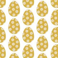 Easter eggs simple seamless pattern. Easter eggs, Easter symbol, decorative vector elements.