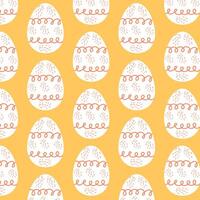 Easter eggs simple seamless pattern. Easter eggs, Easter symbol, decorative vector elements.