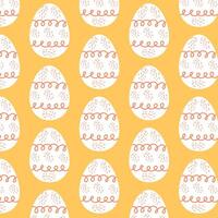 Easter eggs simple seamless pattern. Easter eggs, Easter symbol, decorative vector elements.